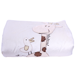 Bán Chăn lông in hình hươu cao cổ CC01080