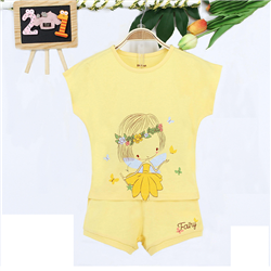 Bán Bộ cộc tay bé gái Dokma 370 (màu vàng)