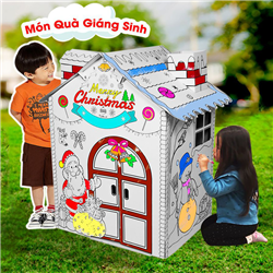 Bán Nhà lắp ghép và tô màu - Quà tặng Giáng Sinh