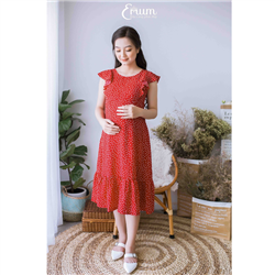 Bán Đầm bầu nhún bèo bi đỏ Emum