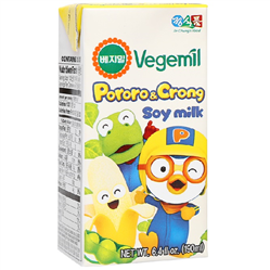 Bán Sữa đậu nành Vegemil Pororo & Crong hương chuối 190ml (hộp)