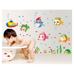 Bán Tranh dán tường cá ngộ nghĩnh M035
