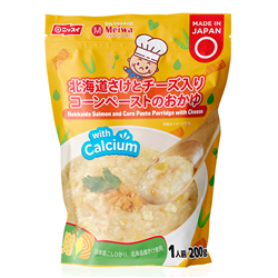 Bán Cháo tươi Meiwa vị cá hồi Hokkaido, bắp, phô mai 200g (12M+)