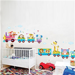 Bán Tranh dán tường đoàn tàu vui vẻ M0035