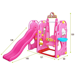 Bán Cầu trượt xích đu Hello Kitty HQ073