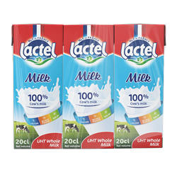 Bán Sữa tươi tiệt trùng Lactel nguyên kem lốc 3 hộp x 200ml