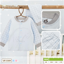 Bán Bộ dài tay cúc giữa hình gấu Uala UR3309
