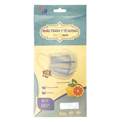 Bán Khẩu trang y tế 4 lớp cao cấp Gold Mask Trường Dương hương tinh dầu vỏ bưởi (10c/túi)