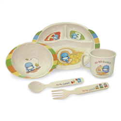 Bán Bộ chén ăn bằng bột tre cho bé KU3030