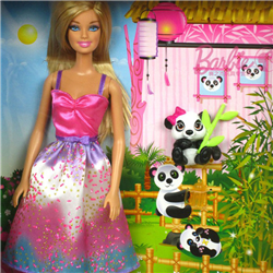 Bán Búp bê Barbie & Panda BCH55