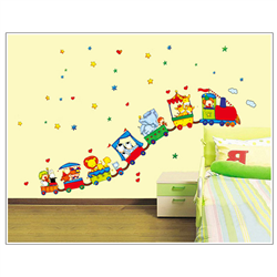 Bán Tranh dán tường đoàn tàu ngộ nghĩnh M0065