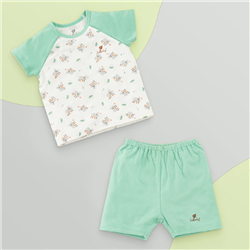 Bán Bộ bé trai cộc tay raglan Lullaby NH651P (trắng)