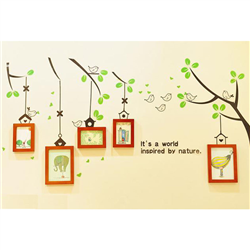Bán Tranh dán tường khung ảnh tổ chim M0035