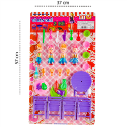 Bán Đồ chơi bếp bàn ghế 4 bé HT7686 (vỉ 54x37cm)