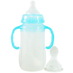 Bán Bình thìa núm ty Babylove 240ml cổ rộng