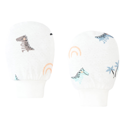 Bán Bao tay có cổ Lullaby NH612P 2 đôi/set (trắng in BT)