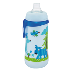 Bán Bình tập uống có đầu hút 330ml NIP-35049 (cổ rộng, bé trai)