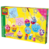 Bán Bộ đồ chơi đổ khuôn và tô màu Cupcake kẹp hình (Có bột nhũ bạc)