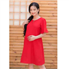 Bán Đầm bầu suông tay bèo Emum (đỏ)