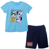 Bán Bộ cộc tay bé trai Mickey Goofy xanh Rio0609 (2 – 8 tuổi)